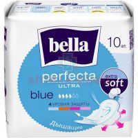 Прокладки гигиенические BELLA PERFECTA Blue Ultra №10 Белла/Россия