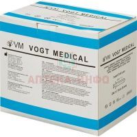 Шприц одноразовый с иглой 2мл (3-х комп.) G23 (игла 0,6 х 30) №100 Vogt Medical/Германия