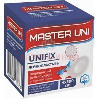 Лейкопластырь MASTER UNI UNIFIX фиксирующий 4смх500см (ткан. основа) PharmLine/Великобритания