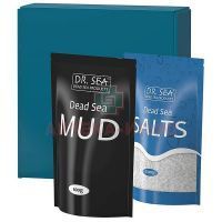 Набор DR. SEA Целебные дары мертвого моря (соль 500г + минер. черная грязь 600г) Dr.Mud Ltd/Израиль