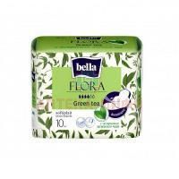 Прокладки гигиенические BELLA FLORA Green tea с экстр. зеленого чая №10 TZMO S.A./Польша