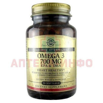 Солгар Двойная Омега-3 ЭПК/ДКГ капс. №30 Solgar Vitamin and Herb/США