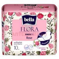 Прокладки гигиенические BELLA FLORA Rose с экстр. розы №10 Белла/Россия