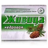 Жевательная резинка ЖИВИЦА ТАЕЖНАЯ Смолка кедр №5 Алтайский нектар/Россия