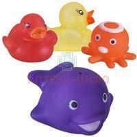 Набор КУРНОСИКИ 25033 игрушек д/ванны меняющие цвет "Веселое купание" Longsbo Plastic&Metal Products/Китай