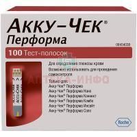 Тест-полоска Accu-Chek Performa №100 Roche Diabets/США