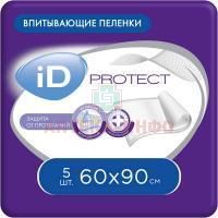 Пеленка ID Protect впитывающ. 60х90см №5 Онтэкс/Россия