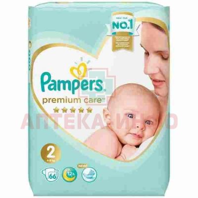 Подгузники PAMPERS Premium Care Mini (4-8кг) №66 Проктер энд Гэмбл-Новомосковск/Россия