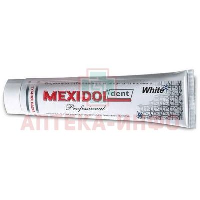 Зубная паста MEXIDOL DENT Professional White 100г КОНТРАКТ LTD RU/Россия