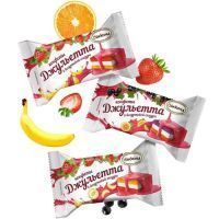 АККОНД Конфеты ДЖУЛЬЕТТА в йогуртовой глазури о вкусом Клубника-Банан 1кг