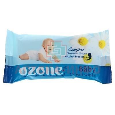 Салфетки детские OZONE влажн. аромат Ромашки №15 Инвиста/Украина Салфетки детские OZONE влажн. аромат Ромашки №15 Инвиста/Украина
