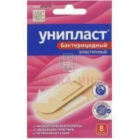 Лейкопластырь бактерицидный УНИПЛАСТ эласт. 1,9 x 7,2см №8 Верофарм ОАО