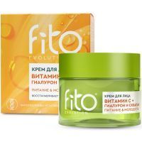 Крем Fito Evolution д/лица Витамин С+гиалурон и сквалан 50мл Фитокосметик/Россия