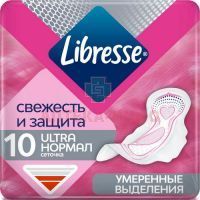 Прокладки гигиенические LIBRESSE Ultra Normal с сеточкой №10 ЭсСиЭй Хайджин Продактс Раша