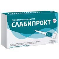 Слабипрокт микроклизма (р-р рект.)  9мг/мл+90мг/мл+625мг/мл 5мл №4 Синтез