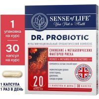 SENSE OF LIFE DR. PROBIOTIC Снижение 4 метаболических факторов риска капс. №30 Quantum Solutions Group LTD/Соединенное Королевство/Магнум Суперфуд/Россия