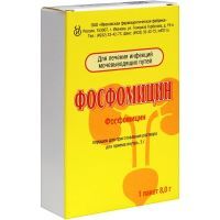 Фосфомицин пак.(пор. д/приг. р-ра д/приема внутрь) 3г 8г №1 Ивановская ФФ/Россия