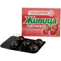 Жевательная резинка ЖИВИЦА ТАЕЖНАЯ клюква №5 Алтайский нектар