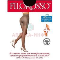 Колготы FILOROSSO Lift up 40den 1-кл. разм. 2 (черн) Franzoni