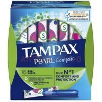 Тампоны гигиенические TAMPAX Compak Pearl Super №16 с апплик. Hygienett/Венгрия