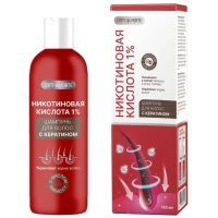 Шампунь ComForte Никотиновая кислота 1% с кератином д/волос 150мл Натуральные масла/Россия