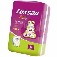 Пеленка LUXSAN BABY впит. с рисунком 60 х 90 №5 Интертекс/Россия