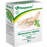 Женьшень корень Плюс пак. 50г Лекра-сэт/Россия