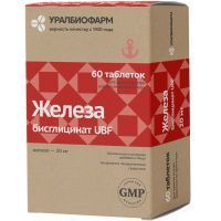 Железа бисглицинат UBF таб. №60 Уралбиофарм/Россия