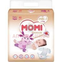 Подгузники MOMI Premium NB (до 5кг) №90 Q-Way Inc/Япония