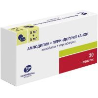 Амлодипин+Периндоприл Канон таб. 5мг+5мг №30 Канонфарма Продакшн