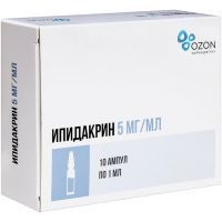 Ипидакрин амп.(р-р д/в/м и подкожн. введ.) 5мг/мл 1мл №10 Озон/Россия
