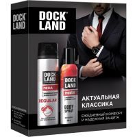 Набор DOCKLAND Актуальная классика (пена д/бритья Regular 200мл + дезодорант Regular 150мл) Аэрозоль Новомосковск/Россия
