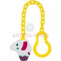 Клипса для пустышек LUBBY "Слоник" (арт. 4697) Gold List AG/Швейцария