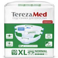 Подгузники для взрослых TEREZA MED Normal Extra Large (4) №10 Хайдженик/Россия
