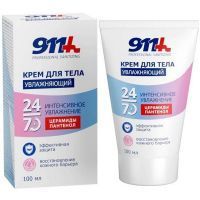 911 Professional Sanitizing крем д/тела увлажняющий 100мл Твинс Тэк/Россия