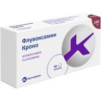 Флувоксамин Кроно таб. п/пл. об. 100мг №30 Канонфарма Продакшн/Россия