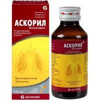 Аскорил экспекторант фл.(сироп) 100мл Glenmark Pharmaceuticals Ltd/Индия
