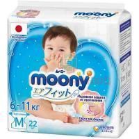 Подгузники MOONY M (6-11кг) №22 Unicharm/Япония