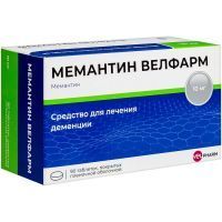 Мемантин Велфарм таб. п/пл. об. 10мг №90 Велфарм-М/Россия