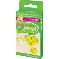 Лейкопластырь LUXPLAST детские цветные набор Пластуля №20 (полимер основа) Альпина Пласт/Россия