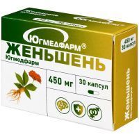 Женьшень капс. 450мг №30 Югмедфарм/Россия