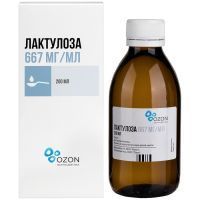 Лактулоза фл.(сироп) 667мг/мл 200мл №1 с мерн. ложкой Озон