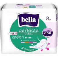 Прокладки гигиенические BELLA PERFECTA Green Ultra Maxi №8 TZMO S.A./Польша