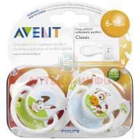 Соска-пустышка AVENT BPA-Free "Домашние животные" силик. (6-18 мес.) №2 (арт. SCF 182/15) Philips Electronics UK Ltd/Великобритания