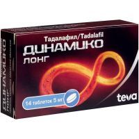 Динамико лонг таб. п/пл. об. 5мг №14 Teva Pharma S.L.U./Испания
