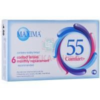Линзы MAXIMA 55 Comfort Plus pk 6 Dia 14.2 BC 8.6 контактные мягкие корриг. (-2,50) Maxima Optics/США