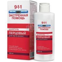 911 Экстренная помощь шампунь ПЕРЦОВЫЙ д/роста волос 150мл Миррола/Россия