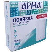 Повязка АРМА пластырного типа 6х10см №25 Бергус