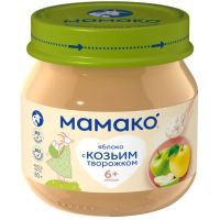 Пюре МАМАКО яблоко с козьим творожком (с 6 мес.) 80г Flory Doo/Сербия