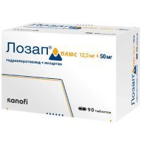 Лозап плюс таб. п/об. 50мг+12,5мг №90 Sanofi India Limited/Индия